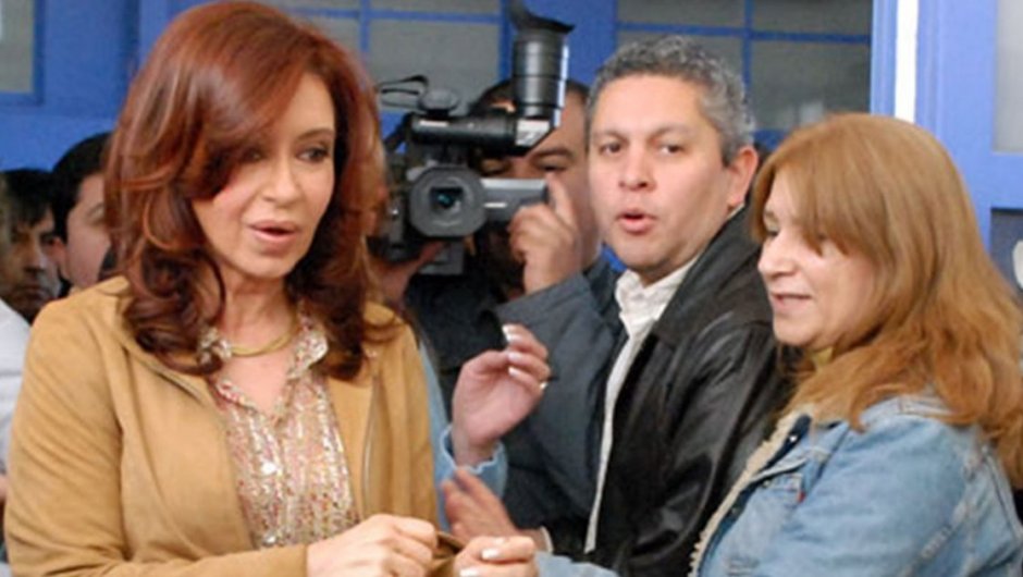 Gutiérrez junto a Cristina Kirchner (foto de archivo: OPI Santa Cruz). 