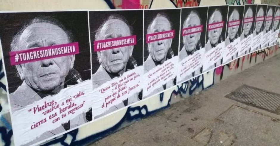 Manifestaciones contra el artista.