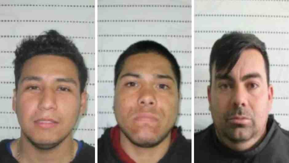 En la imagen: Juan González Quezada, Jairo González Miranda y Claudio Fornes Vicuña.